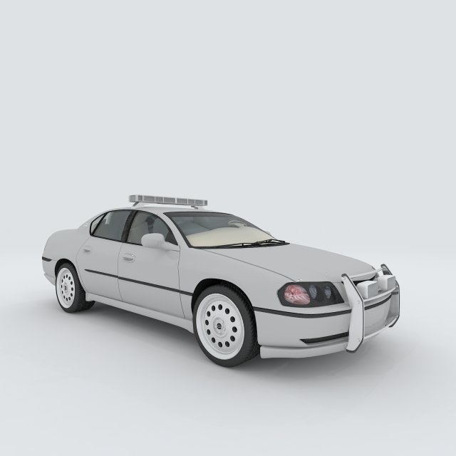 vehicles - police car 04 3D 모델 .c4d .max .obj .3ds .fbx .stl .blend 