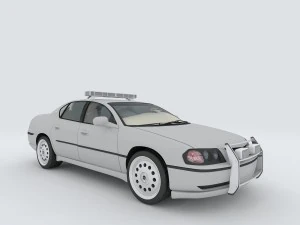 araçlar - polis arabası 04 3D Model