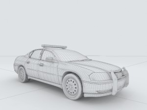 vehicles - police car 04 3D 모델