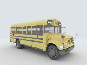 vehicles - school buses 3D Model