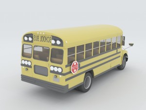 vehicles - school buses 3Dモデル