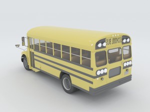 vehicles - school buses 3Dモデル