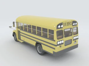 vehicles - school buses 3D Model