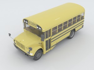 vehicles - school buses 3Dモデル