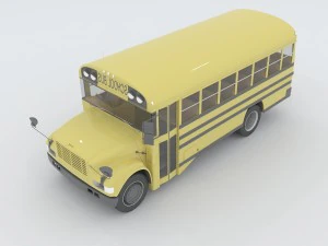vehicles - school buses 3D Model