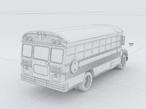 vehicles - school buses 3D Model