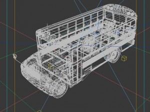vehicles - school buses 3Dモデル