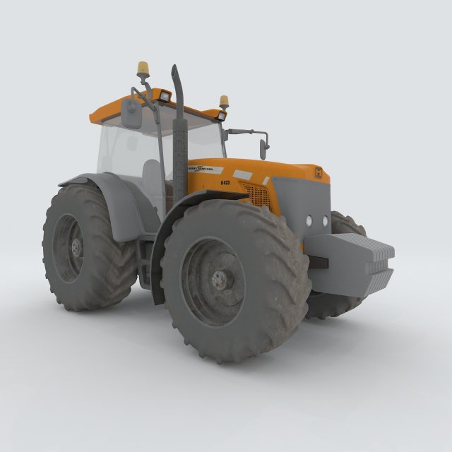 vehicles - tractor 3D 模型 .c4d .max .obj .3ds .fbx .stl .blend 