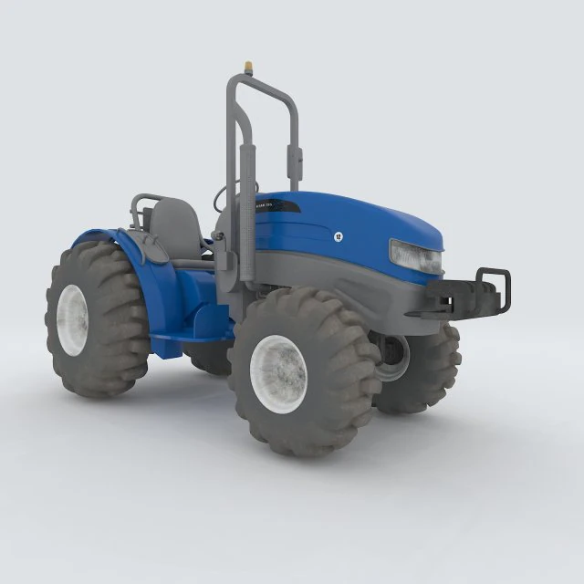 vehicles - tractor 02 3D Model .c4d .max .obj .3ds .fbx .stl .blend 