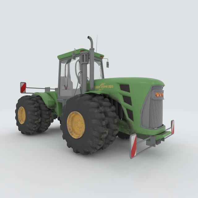vehicles - tractor 05 Modello 3D .c4d .max .obj .3ds .fbx .stl .blend 
