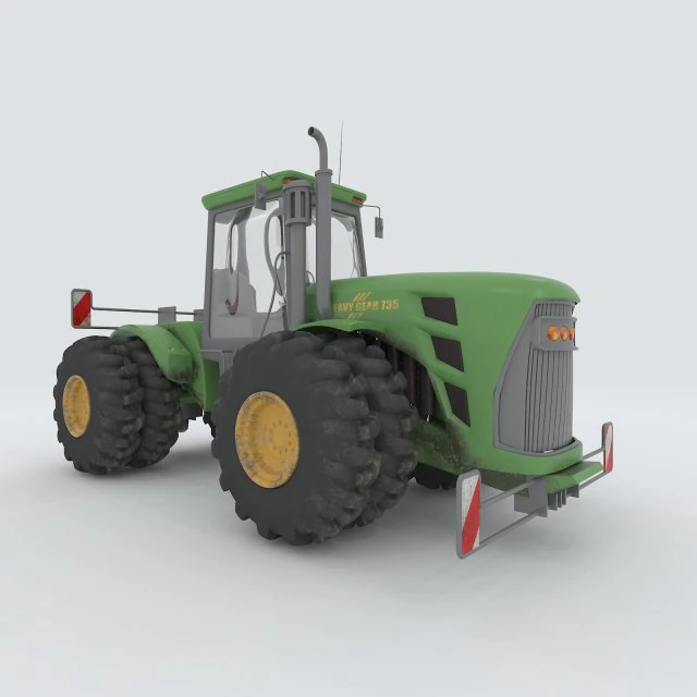 vehicles - tractor 05 3D Model .c4d .max .obj .3ds .fbx .stl .blend 