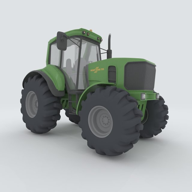 vehicles - tractor 09 3Dモデル .c4d .max .obj .3ds .fbx .stl .blend 