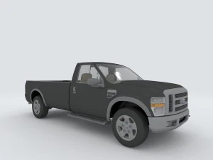 차량 - 트럭 02 3D 모델