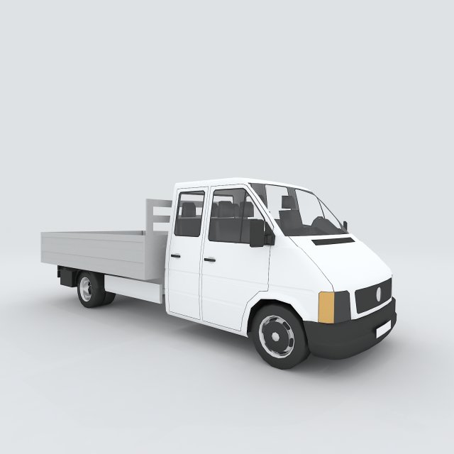 vehicles - trucks 09 3D Model .c4d .max .obj .3ds .fbx .stl .blend