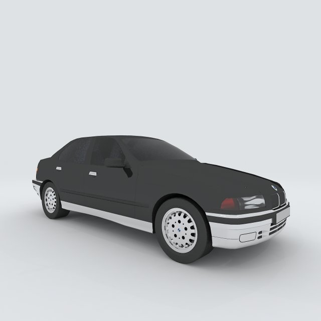 vehicles - mercedes-benz bmw volkswagen audi car 119 3D Model .c4d .max .obj .3ds .fbx .stl .blend 