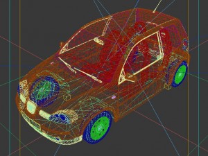 vehicles - mercedes-benz bmw volkswagen audi car 121 3D Model