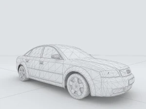 vehicles - mercedes-benz bmw volkswagen audi car 124 3D Model