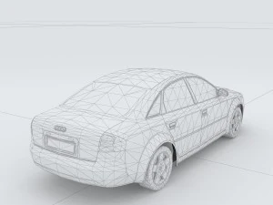 vehicles - mercedes-benz bmw volkswagen audi car 124 3D Model