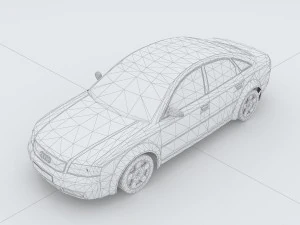 vehicles - mercedes-benz bmw volkswagen audi car 124 3D Model