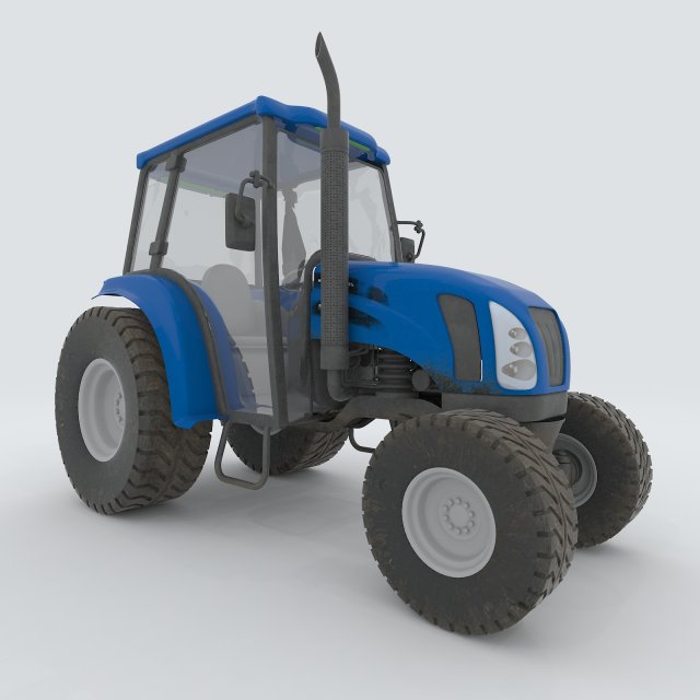 vehicles - tractor 06 3D मॉडल .c4d .max .obj .3ds .fbx .stl .blend 