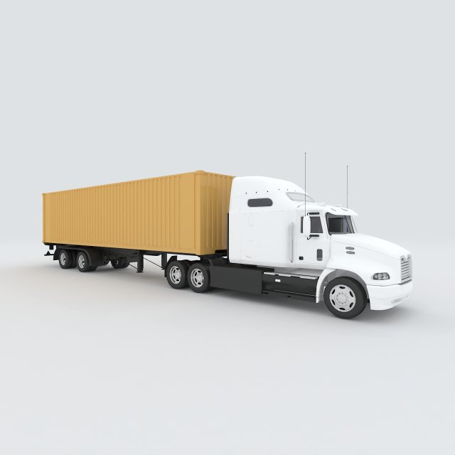 vehicles - trucks 28 3D Model .c4d .max .obj .3ds .fbx .stl .blend 