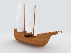 транспортні засоби - дерев'яний вітрильник 3D Модель