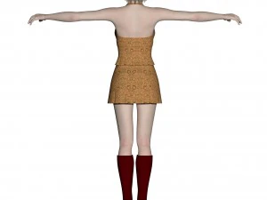 lady in red 3D Model