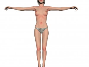 lady in red Modèle 3D