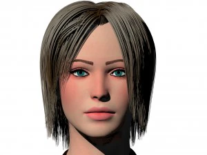 lady in red 3D Model