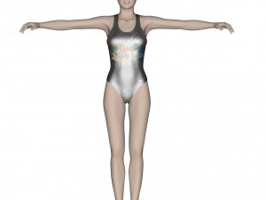 girl athlete 3D मॉडल