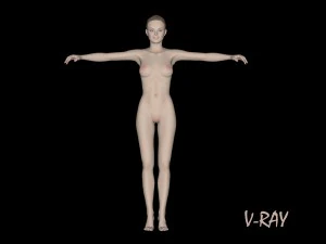girl athlete 3D Model