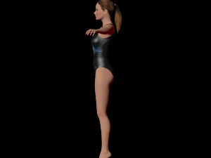girl athlete 3D मॉडल