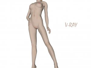 girl athlete 3D Model