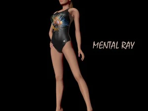 girl athlete 3D Model