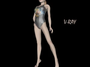 girl athlete 3D Model