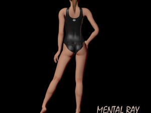 girl athlete 3D मॉडल