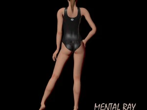 girl athlete 3D Model