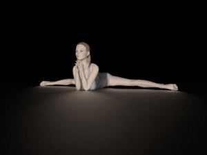 girl athlete 3D Model