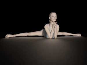 girl athlete 3D Model