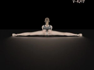 girl athlete 3D Model