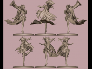 krul teppes assembly figurine from owari no seraph Modèles 3D en vedette