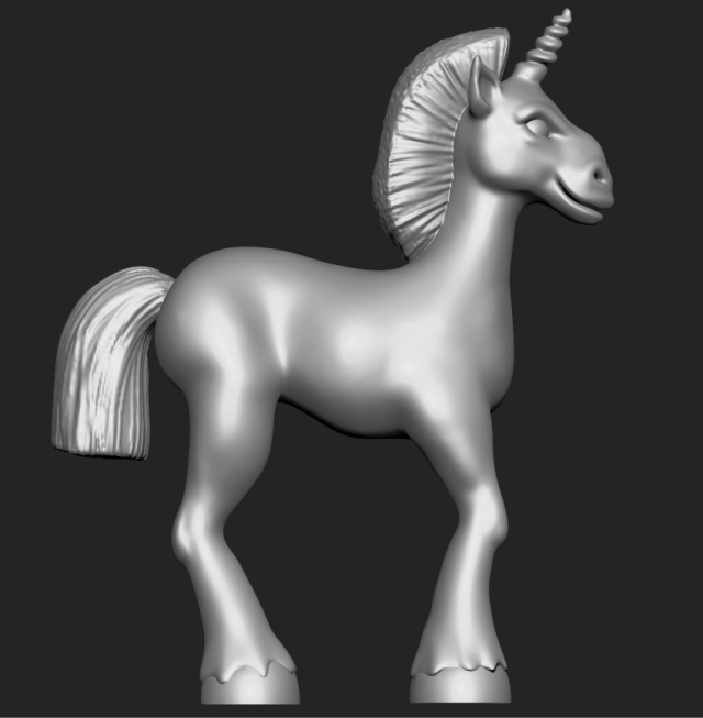 Download stylized unicorn 3d print model 3D Model