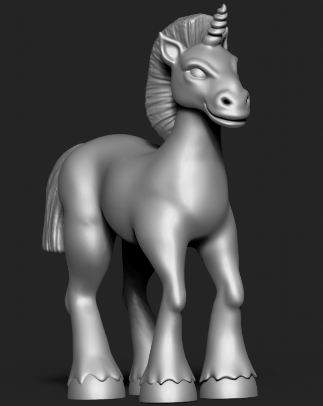 stylized unicorn 3d print model 3D Print Model .c4d .max .obj .3ds .fbx .lwo .lw .lws