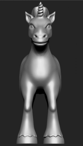 Download stylized unicorn 3d print model 3D Model