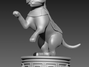 cat in armour 3d print model 3D Принт Модель