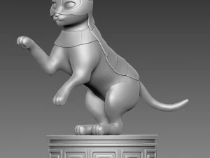 cat in armour 3d print model 3D Print Model