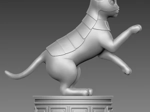cat in armour 3d print model 3D Print Model