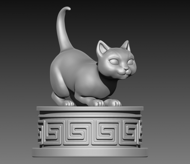 kitty 3d print model 3D Принт Модель .c4d .max .obj .3ds .fbx .stl .blend 