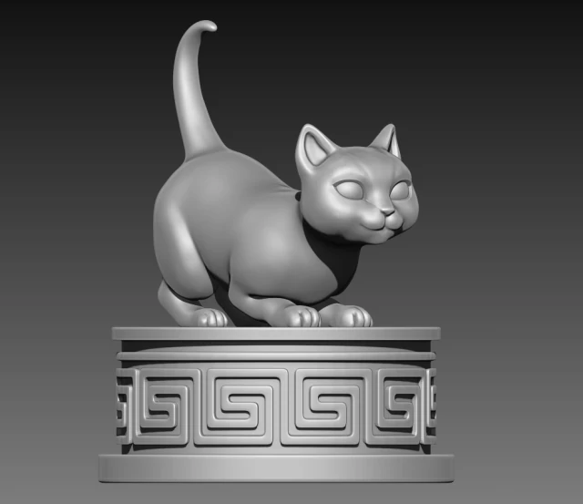 kitty 3d print model 3D Print Model .c4d .max .obj .3ds .fbx .stl .blend 