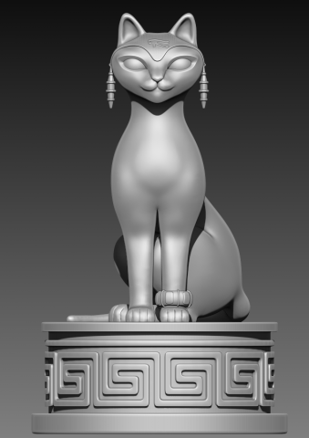 cat queen 3d print model 3D Print Model .c4d .max .obj .3ds .fbx .stl .blend 